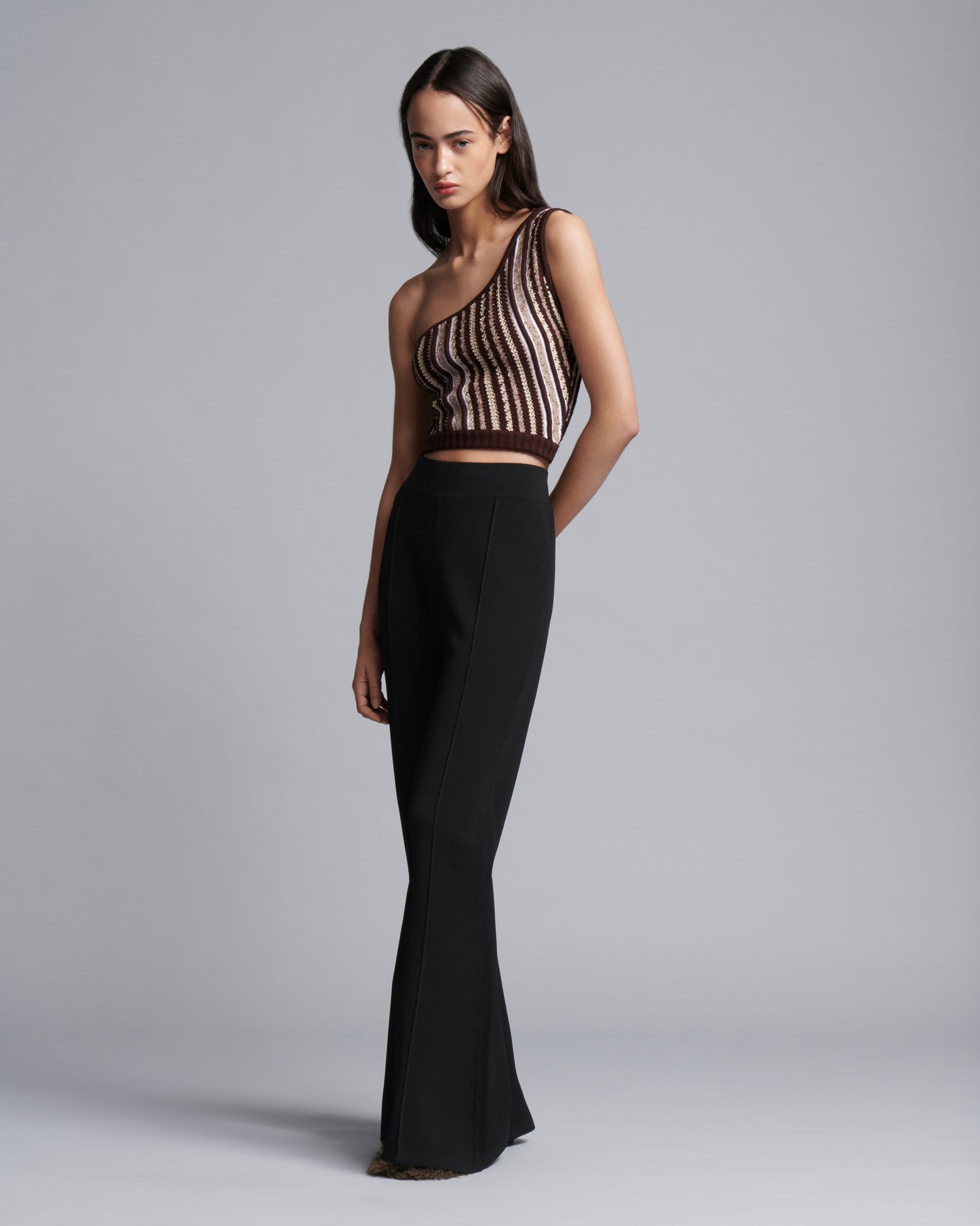 Flared Viscose Pants